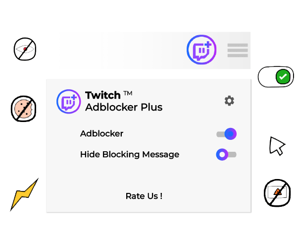 twitch adblocker extension screenshot