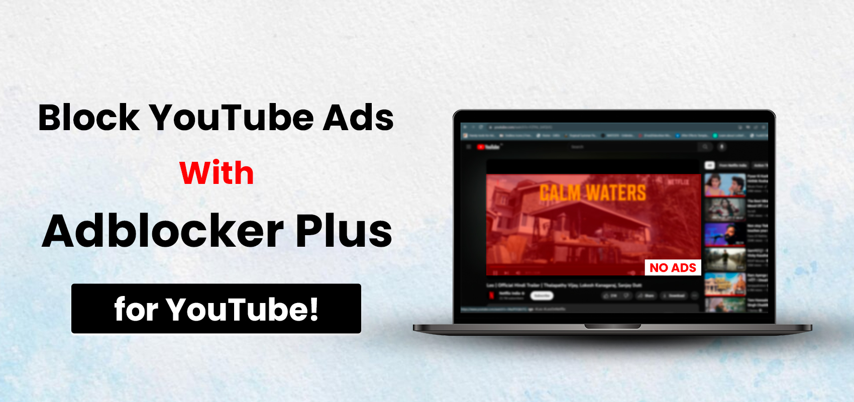 Block YouTube Ads with Adblocker Plus for YouTube